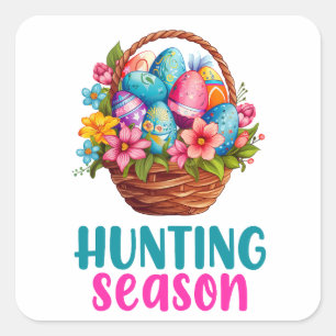 Happy Easter - Animals Square Sticker