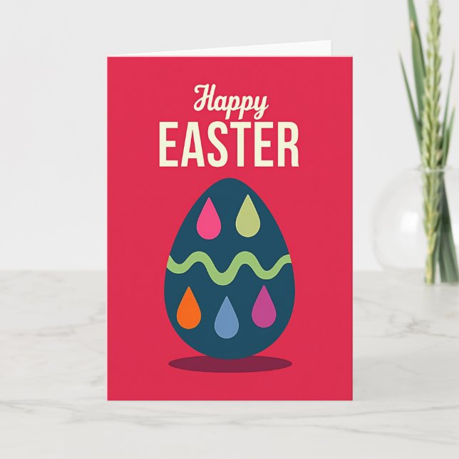 Happy Easter Art Design Card (Front)
