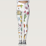 Happy Easter Art Leggings<br><div class="desc">A colourful Easter and Spring design featuring cute bunnies,  baby chicks,  flowers,  eggs,  and candy!</div>