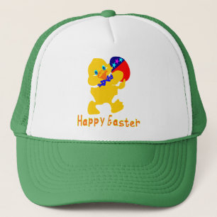 ♫♥Happy-Easter Baby-Chick Chic Trucker Hat♥♪ Hat