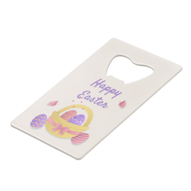 Happy Easter basket and butterflies (Front Angled)