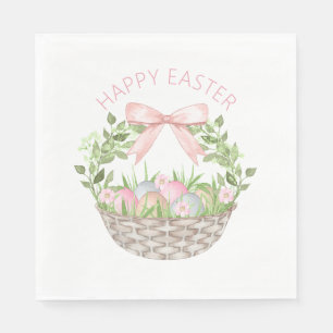 Happy Easter Basket Napkin