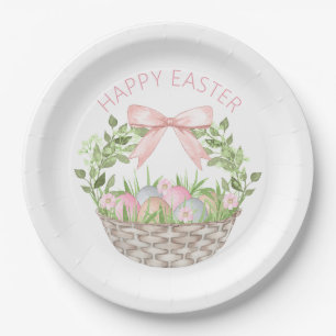 Happy Easter Basket  Paper Plate