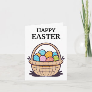 Happy Easter Basket Personalised Card
