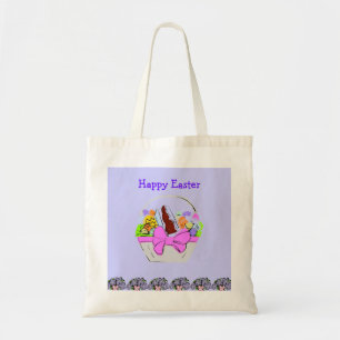 Happy Easter Basket Tote Bag