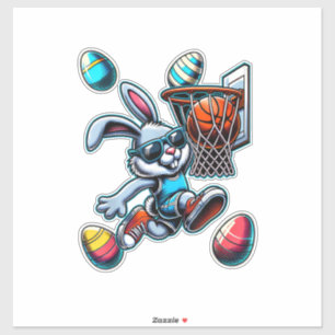 Happy Easter Basketball Boys Easter Bunny Funny Ea