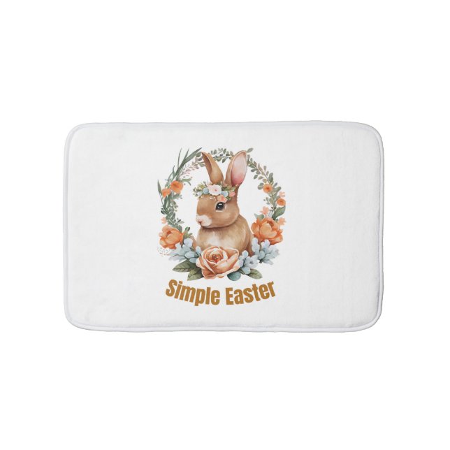 happy easter     bath mat (Front)