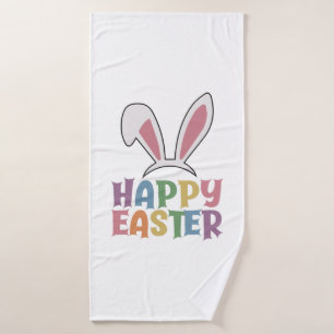 Happy Easter Bath Towel