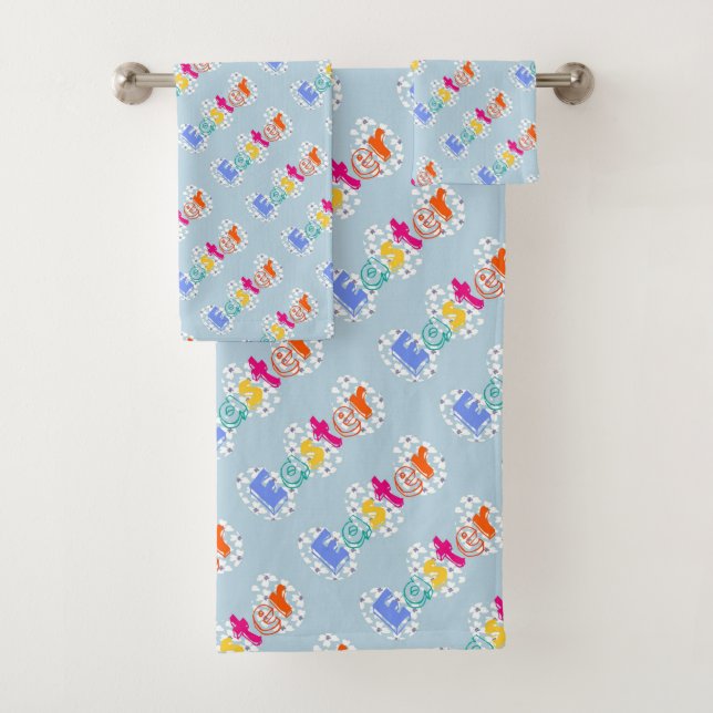 Happy Easter  Bath Towel Set (Insitu)