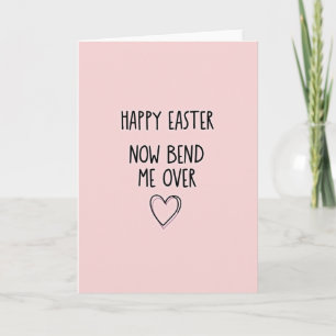 Happy Easter Bend Over Card