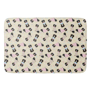 Happy Easter Bernese Mountain Dogs Bath Mat