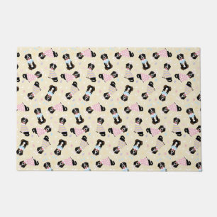 Happy Easter Bernese Mountain Dogs Doormat