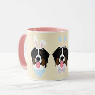 Happy Easter Bernese Mountain Dogs Mug