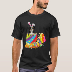 Happy Easter Bernese Mountain Egg Bunny Dog Lover T-Shirt