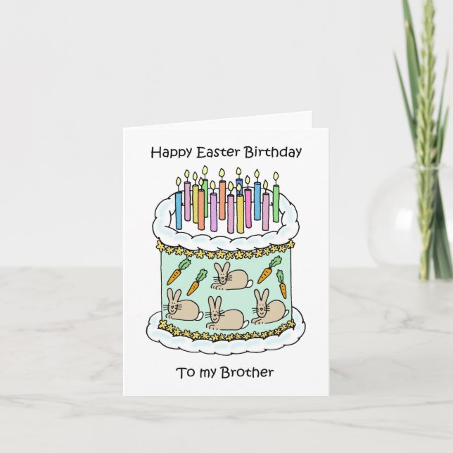 Happy Easter Birthday Card (Front)