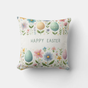 Happy Easter Blossoms Cushion