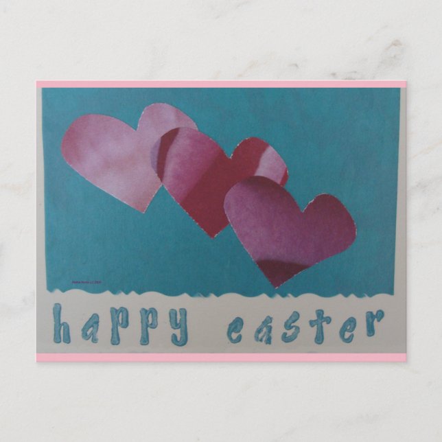 Happy Easter | Blue Beach Song™ Postcard (Front)