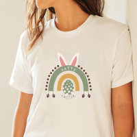Happy Easter, bohemian rainbow and egg