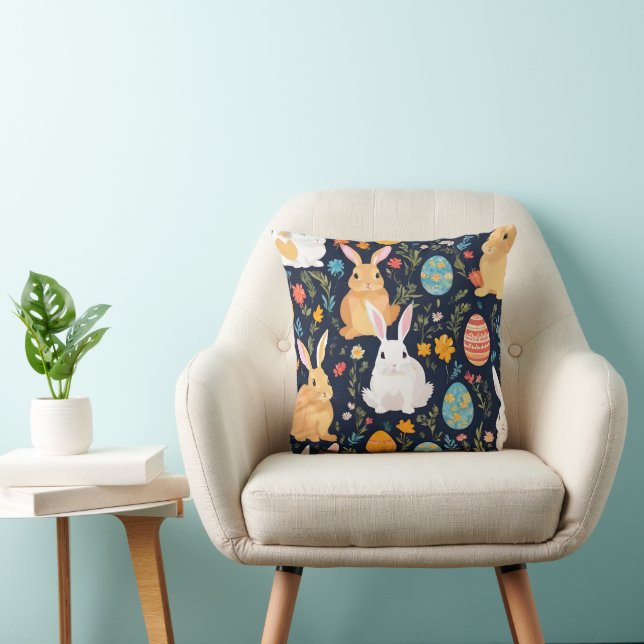 Happy Easter Boho Bunny Collection Cushion (Chair)