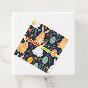 Happy Easter Boho Bunny Collection Favour Tags