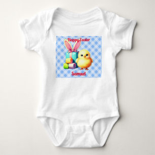 Happy Easter Boy's Baby Bodysuit