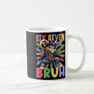 Happy Easter Bruh 6 7 Six Seven 67 Bunny Easter Eg Coffee Mug