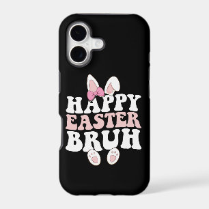 Happy Easter Bruh Bro Bunny Egg Hunt Groovy Retro