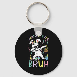 Happy easter bruh bunny dab cool rabbit meme boys key ring