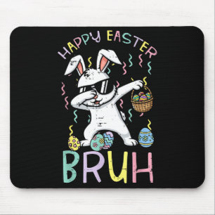 Happy easter bruh bunny dab cool rabbit meme boys mouse pad