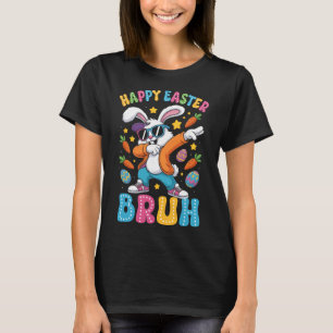 Happy Easter Bruh Bunny Dab Rabbit Dance Boys Kids T-Shirt