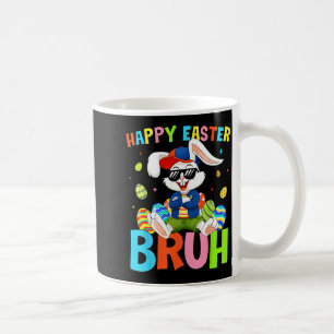 Happy easter bruh bunny for kids boys girls womenH Coffee Mug