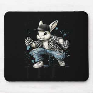 Happy Easter Bruh Funny Bunny Rabbit Easter Kids B Mouse Pad