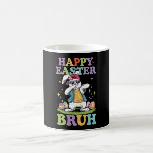 Happy Easter Bruh Funny Dabbing Bunny Rabbit Bro Coffee Mug