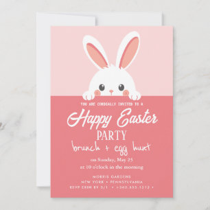Happy Easter Brunch and Egg Hunt Invitation