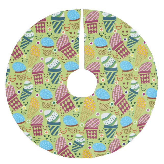Happy Easter Brushed Polyester Tree Skirt (Front)