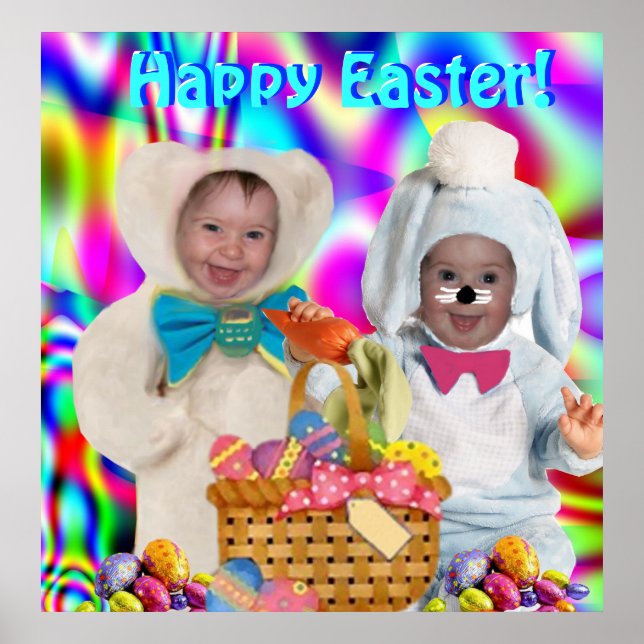 Happy Easter Buddies Poster (Front)