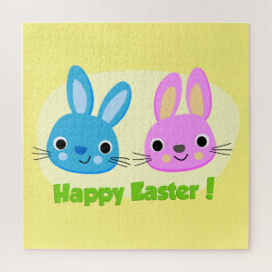 "HAPPY EASTER" BUNNIES JIGSAW PUZZLE
