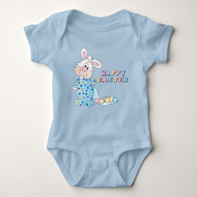 Happy Easter Bunny Baby Bodysuit (Front)