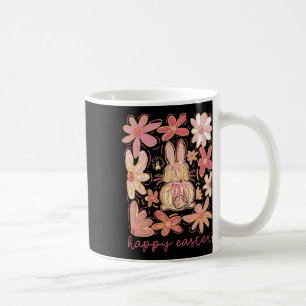 Happy Easter Bunny Boho Easter Coquette Floral Pin Coffee Mug
