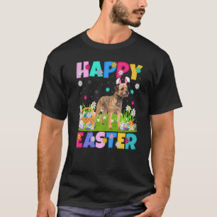 Happy Easter Bunny Border Terrier Dog Easter Sunda T-Shirt