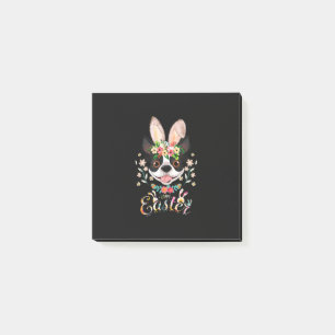 Happy Easter Bunny Boston Terrier Lovers With East Post-it Notes