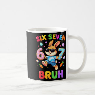 Happy easter bunny boys girls easter bruh six seve coffee mug