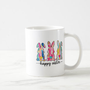 Happy Easter Bunny Brushstroke Easter Coffee Mug
