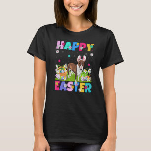Happy Easter Bunny Bull Terrier Dog Easter Sunday  T-Shirt