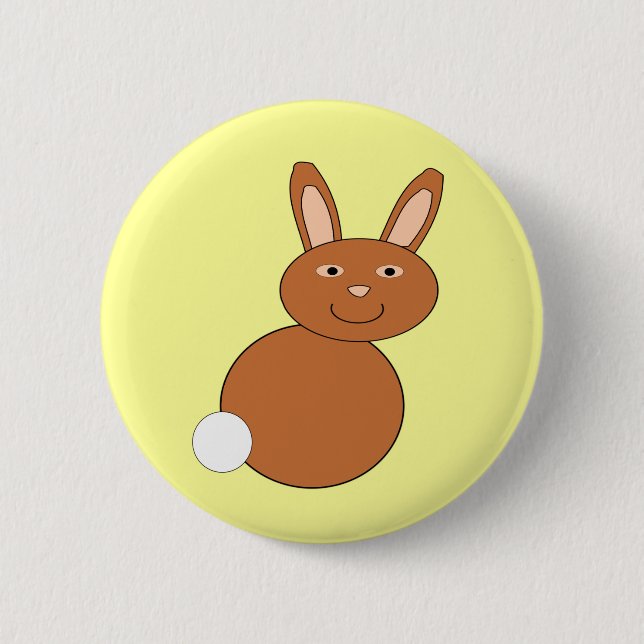 Happy Easter Bunny Button (Front)