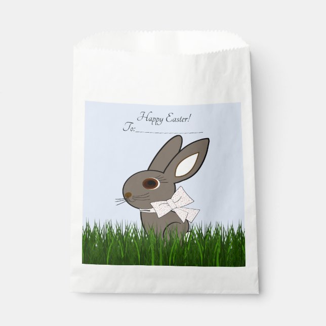 Happy Easter Bunny Candy Favour Bags (Front)