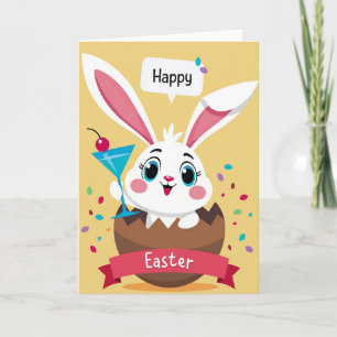 Happy Easter Bunny Celebration Card