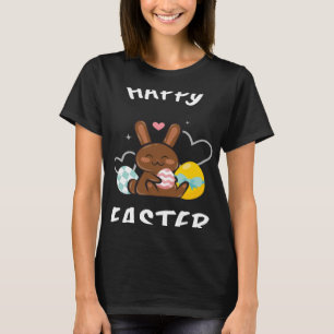 Happy Easter Bunny Chicks Egg Hunting Cute Cool T-Shirt