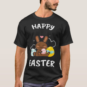 Happy Easter Bunny Chicks Egg Hunting Cute Cool T-Shirt