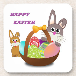 "HAPPY EASTER" BUNNY COASTER